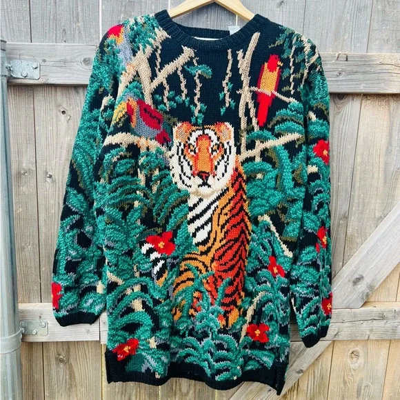 Vintage NWT Beautiful Hand Knit Sweater - Picture 1 of 8